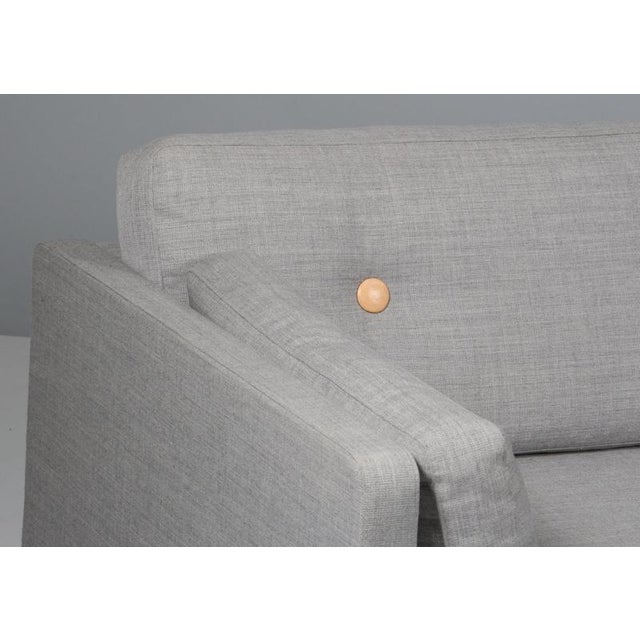 Model 220 3-Seater Sofa in Black Leather by Erik Jørgensen For Sale - Image 5 of 8