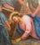 Textile 18th Century French Oil on Canvas Painting "Third Station of the Cross" For Sale - Image 7 of 10