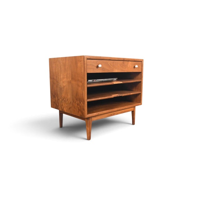 Brown Mid 20th Century Attributed to Kipp Stewart for Drexel "Declaration" Magazine Side Table For Sale - Image 8 of 14