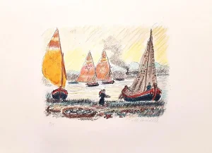 Landscapes - Six Lithographs by Michele Cascella - 1979 1979