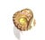 Late 20th Century Bochic "Orient" Vintage Diamond, Lemon Quartz & Gem Ring Set 18K Gold & Silver For Sale - Image 5 of 18