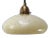 French Clichy Yellow Glass Pendant Lamp For Sale