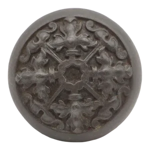 Antique 1890s Cast Iron Norwalk Flemish Passage Door Knob