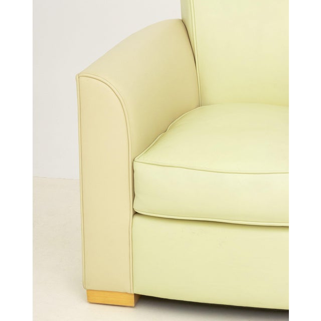 John Hutton John Hutton for Donghia "Noble" Leather Armchair For Sale - Image 4 of 7