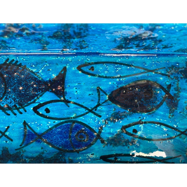 Mid-Century Modern Pesce Fish Studio Pottery Bowl by Aldo Londi for Bitossi, Italy, 1960s For Sale - Image 18 of 18
