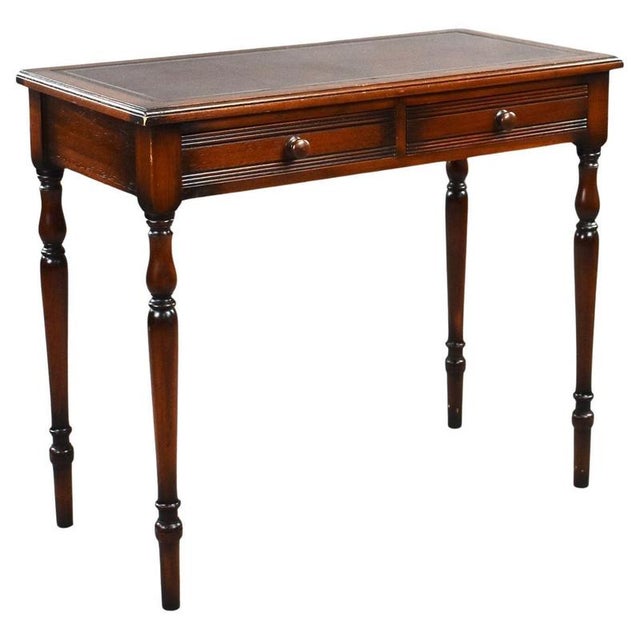 Edwardian Mahogany Writing Table, 1900s For Sale - Image 10 of 10