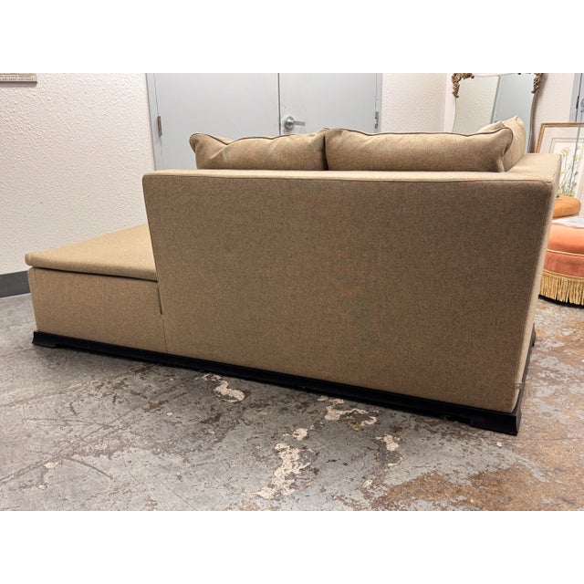 2010s Cierre Imbottiti for Armani Casa Otelle Meridienne Chaise Lounge For Sale - Image 5 of 12