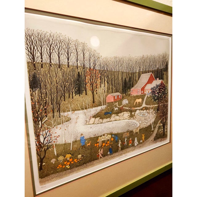 Final Clearance Thru 2025 Cuca Romley b.1933 Signed Folk Art American Lifestyle Painted Etched Drawing of 20th Century For Sale - Image 17 of 18