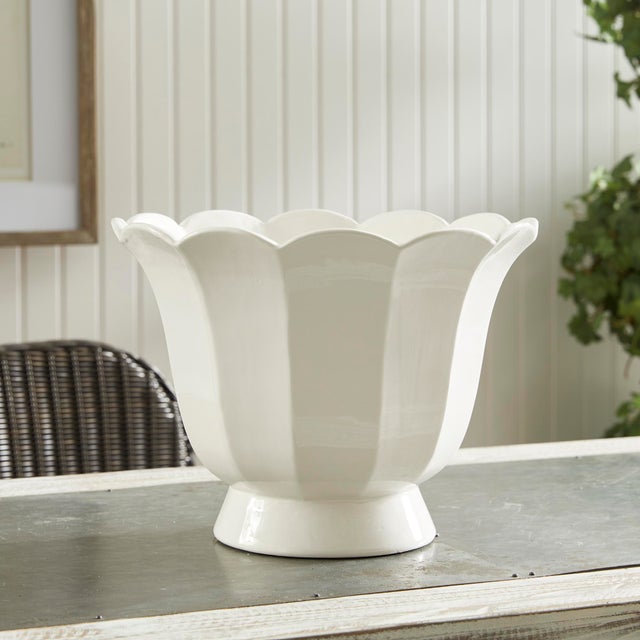Sculpture Materials Mirabelle Fluted Cachepot Large For Sale - Image 7 of 7