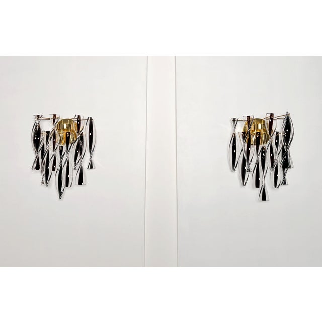 1990s Murano Wall Sconces with Amethyst Glasses, 1990s, Set of 2 For Sale - Image 5 of 18