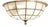 Flat Vintage Ceiling Lamp with Capiz Shell Tile Shade from Honsel, 1980s For Sale