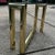 Contemporary 1970s Postmodern Brass & Glass “z” Console Table After Karl Springer For Sale - Image 3 of 11