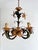 Vintage Italian Florentine Hand-Painted Tole Floral 5-Light Chandelier, 1940s For Sale - Image 11 of 18