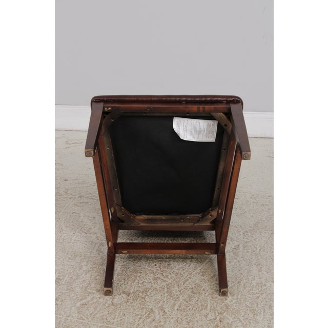 Set of 6 Stickley Leather Dining Chairs For Sale - Image 13 of 15