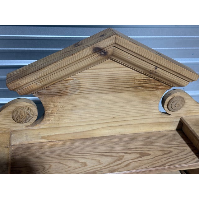 Antique Pine Sideboard With Drawers and Cupboard From England For Sale - Image 9 of 18