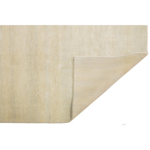 10 X 10 Modern Organic Savannah Style Wool Rug in Beige With Geometric Pattern For Sale - Image 4 of 9