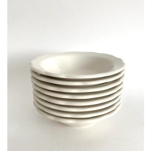 Buffalo China Scalloped Bowls - Set of 8 For Sale - Image 4 of 6