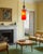 Late 20th Century Murano Orange Red Abstract Flower Bud Pendant Light For Sale - Image 10 of 18
