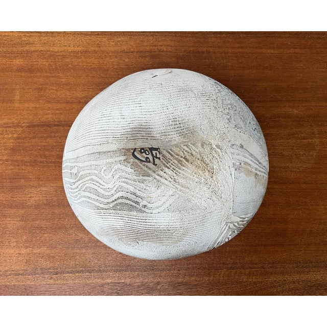 1980s Large Brutalist German Studio Pottery Bowl by Gerhard Liebenthron, 1980s For Sale - Image 5 of 18