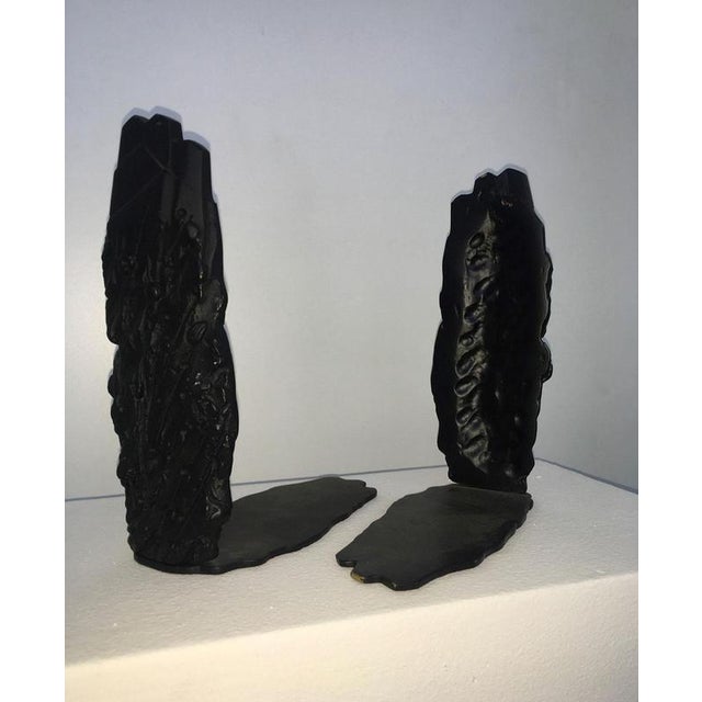 1980s Postmodern Abstract Bronze Sculptures by Graziano Pompili, Italy, 1980s, Set of 2 For Sale - Image 5 of 18