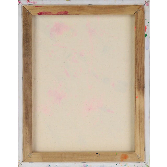 Blue Fireflies in the Forest - Abstracted Landscape in Acrylic on Canvas by Charles David Francis For Sale - Image 8 of 8