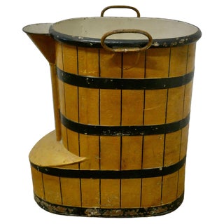 Victorian Painted Toleware Footbath, 1850s For Sale