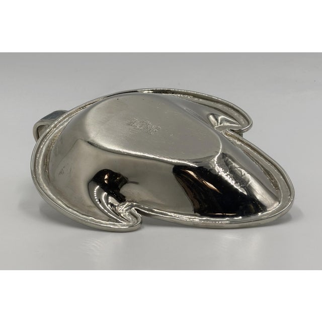 Los Castillo Taxco Silver Plate Malachite & Lapis Catchall Dish, Mexico 1960s For Sale - Image 15 of 18