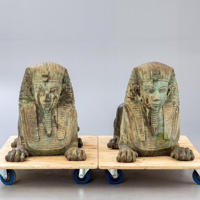 These large pieces are the ideal pair for a park, garden or large entrance. Made from cast bronze and beautifully...