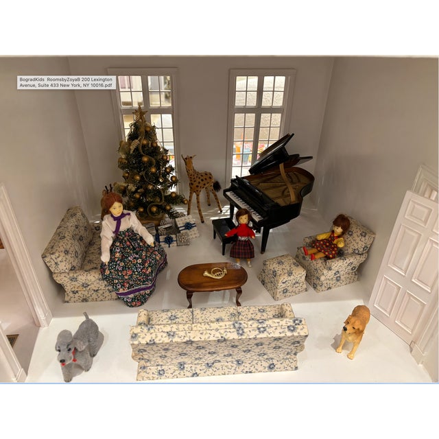 Wood Large Furnished Doll House For Sale - Image 7 of 10