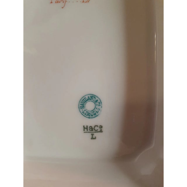 Vintage Haviland Limoges France Rectangular Lattice Bowl For Sale - Image 4 of 7