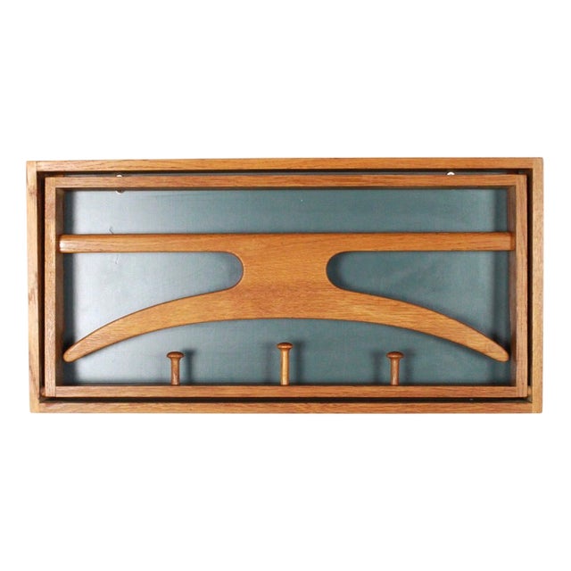 Folding Coat Hanger by Adam Hoff & Poul Østergaard for Virum Møbelsnedkeri, 1960s For Sale