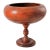 Vintage Turned Wood Pedestal Bowl For Sale