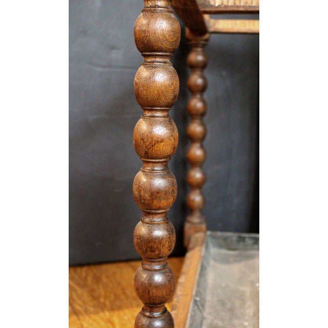 Late 19th Century Circa 1880 Carved Oak English Umbrella & Stick Stand For Sale - Image 5 of 8