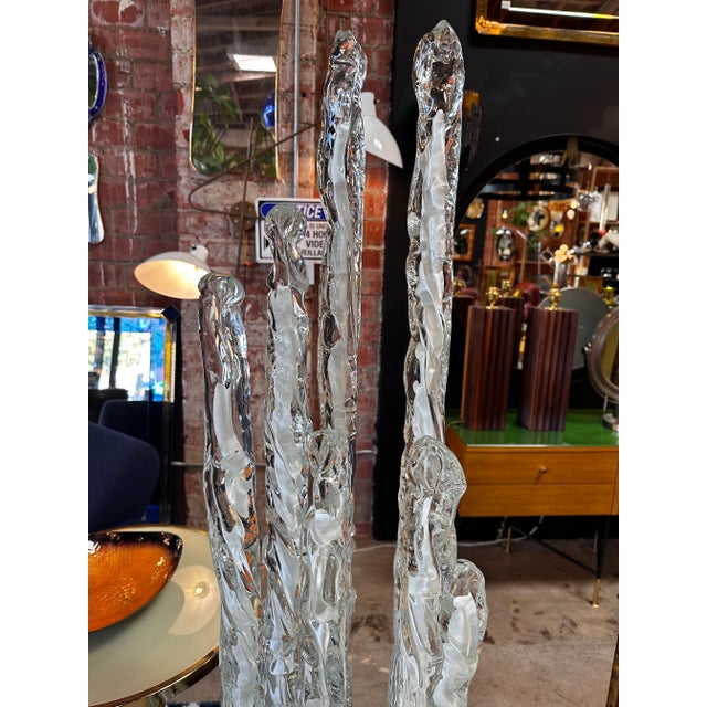 Italian Murano Glass Floor Lamp by Ettore Fantasia Gino Poli for Sothis 1960s For Sale - Image 4 of 9