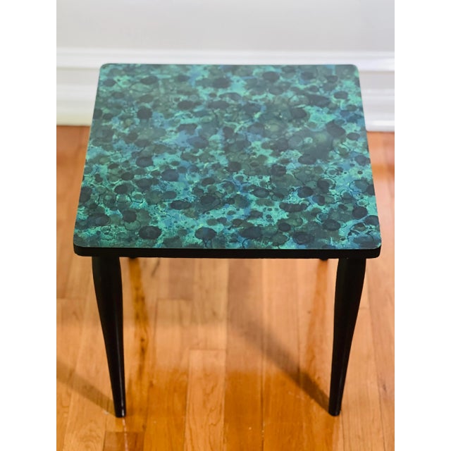 Mid 20th Century Faux Agate Laminate Stacking Tables For Sale In Philadelphia - Image 6 of 12