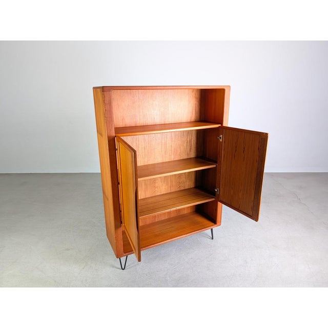 Mid-Century Danish Teak Bookcase For Sale - Image 5 of 9
