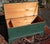 19th Century American New England Pine Blanket Chest in Old Green Paint For Sale - Image 15 of 18