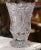 Mid 20th Century Mid-Century French Cut Crystal Vase With Floral and Geometric Motifs For Sale - Image 5 of 7