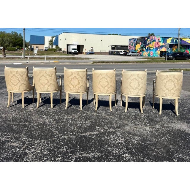 Italian Harris Marcus Swan Neck Dining Chairs - 6 For Sale - Image 13 of 15