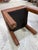 Mid-Century Modern Pair of Vintage Leather Ottomans in Caramel Brown For Sale - Image 3 of 6
