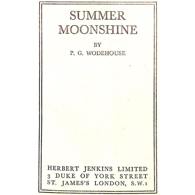 1950s "Summer Moonshine" 1952 Wodehouse, p.g. For Sale - Image 5 of 6