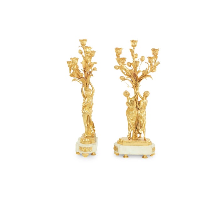 19th Century 19th Century French Louis XV Style Candelabras - a Pair For Sale - Image 5 of 13