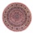 Medallion 1990's Pak-Persian Pink/Beige Wool Round Rug- 10'2'' X 10'5'' For Sale