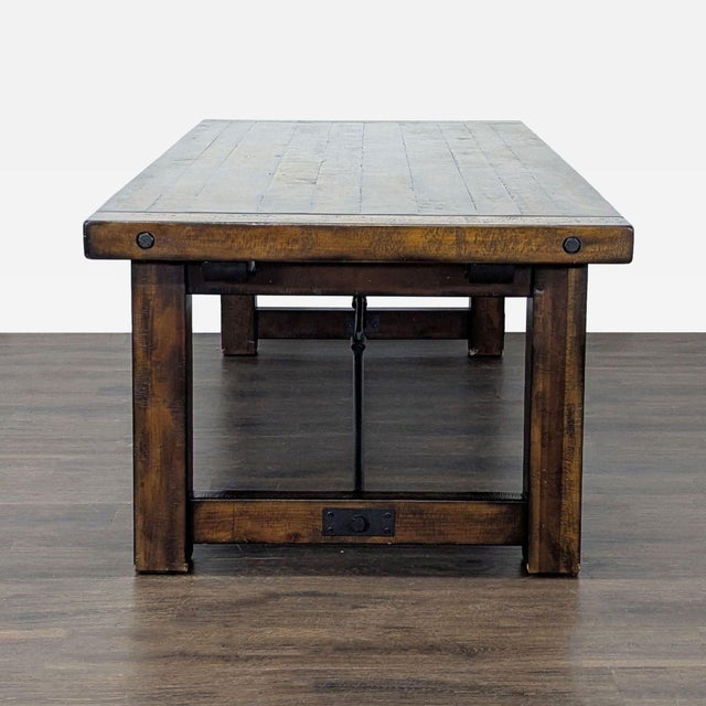 Pottery Barn Pottery Barn Benchwright Extendable Rustic Dining Set With Table, 5 Chairs & Bench For Sale - Image 4 of 13