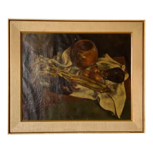 1920's Carl Jacoby " Still Life " Oil on Canvas Painting
