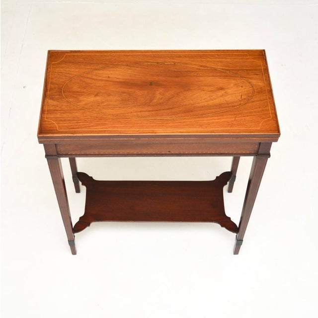 Edwardian Card Table, 1900s For Sale - Image 10 of 15