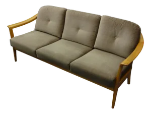 Mid-Century Sofa in Cherry Wood by Wilhelm Knoll, 1970s