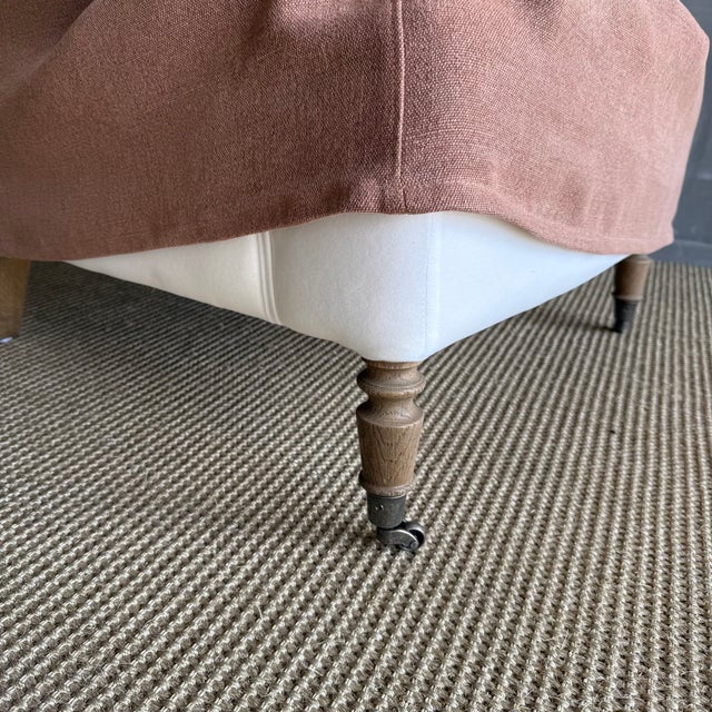 Terra Cotta Slip Cover Only for Alma Accent Chair in Color Havane For Sale - Image 8 of 9