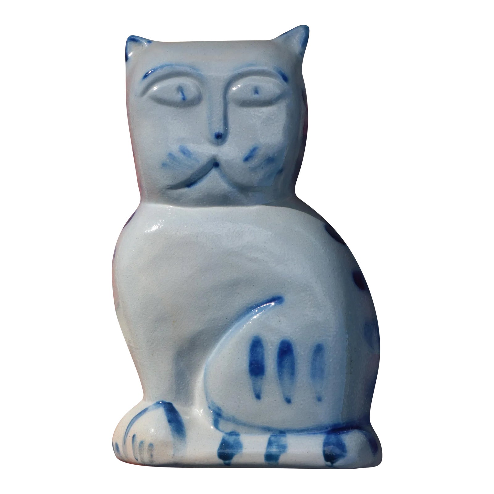 Eldreth Pottery Stoneware Cat Figure Chairish