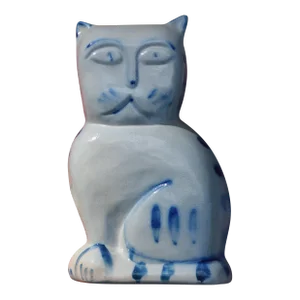 Eldreth Pottery Stoneware Cat Figure